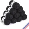 10 pelotes de laine - Réglisse - 100% acrylique - Bergère de France - Barisienne