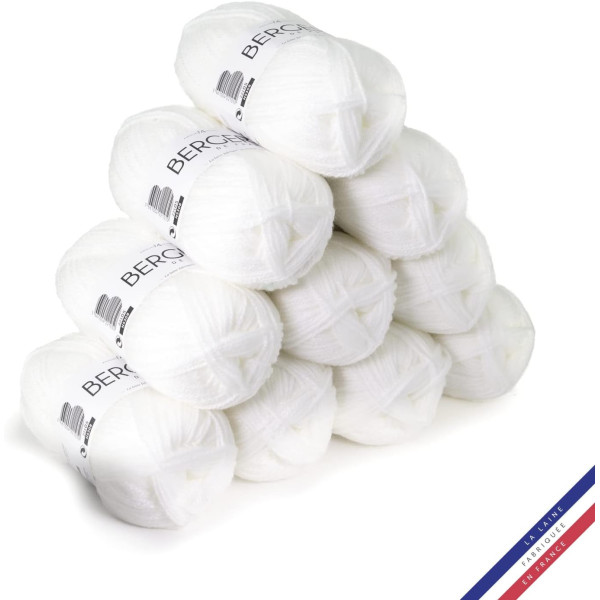 10 pelotes de laine - Igloo - 100% acrylique - Bergère de France - Barisienne