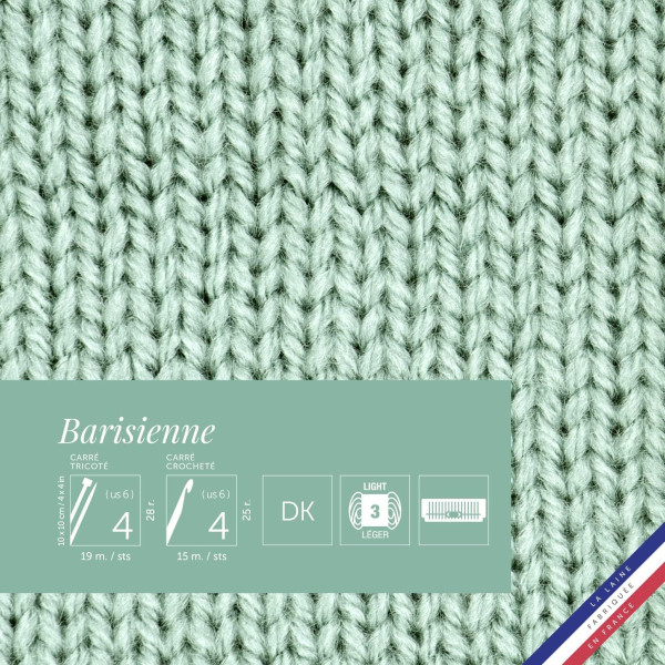 10 pelotes de laine - Bambou - 100% acrylique - Bergère de France - Barisienne