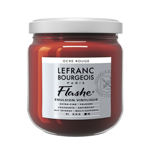 photo - Peinture vinylique - Flashe - Ocre rouge - 306 - Lefranc Bourgeois - 400ml