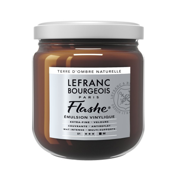 photo - Peinture vinylique - Flashe - Terre ombre naturelle - 478 - Lefranc Bourgeois - 400ml