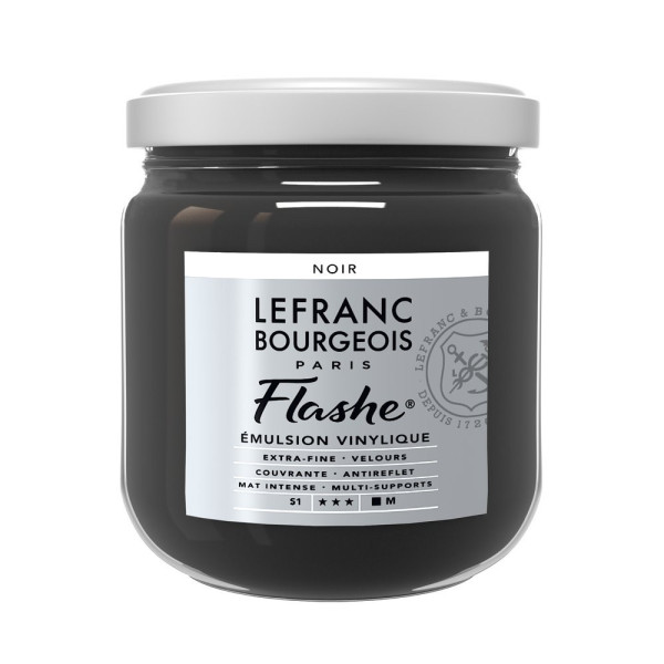 photo - Peinture vinylique - Flashe - Noir - 265 - Lefranc Bourgeois - 400ml
