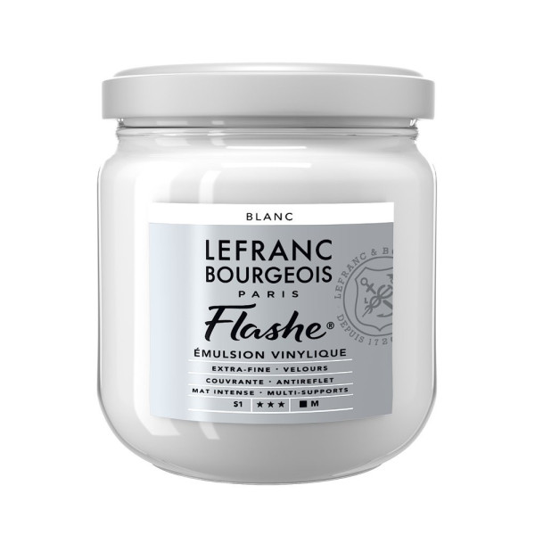 photo - Peinture vinylique - Flashe - Blanc - 022 - Lefranc Bourgeois - 400ml