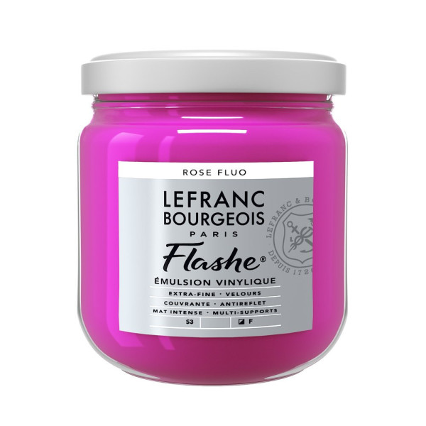 photo - Peinture vinylique - Flashe - Rose fluo - 408 - Lefranc Bourgeois - 400ml