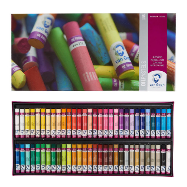 Pastels à l'huile - Pour débutant - 60 couleurs - Van Gogh - Beaux-arts