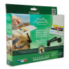 Peinture aquarelle - Fine - Boîte 12 demi-godets - Sennelier - La petite aquarelle - Mains libres
