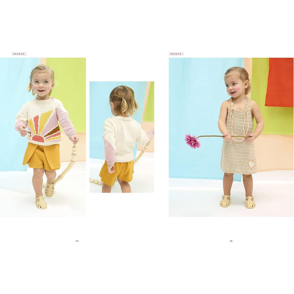 Catalogue - Patrons pour tricot et crochet - Tenues enfant été - N°54 - Bergère de France