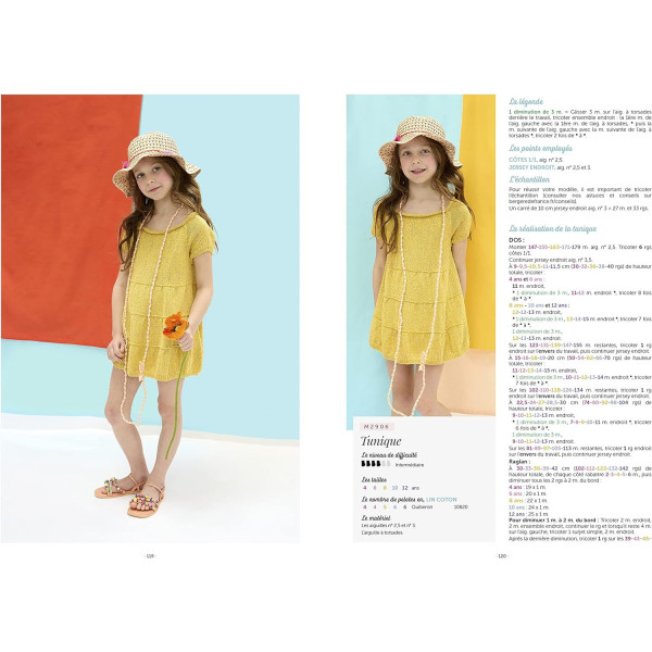 Catalogue - Patrons pour tricot et crochet - Tenues enfant été - N°54 - Bergère de France