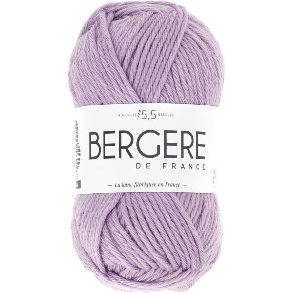 Pelote de laine - Lilas - 50% Laine mérinos 50% acrylique - Bergère de France - Image