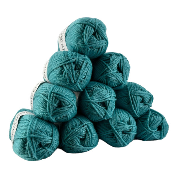 10 pelotes de laine - Océan - 50% Laine mérinos 50% acrylique - Bergère de France - Image