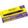 photo - Cartouches d'encre - Lilas - Encre non effaçable - Pour stylo plume et roller - 5 grandes cartouches