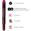Cartouches d'encre - Rose - Encre non effaçable - Pour stylo plume et roller - 5 grandes cartouches