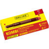 photo - Cartouches d'encre - Rouge - Encre non effaçable - Pour stylo plume et roller - 5 grandes cartouches