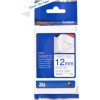 photo - Recharge pour étiqueteuse - Brother - TZe-FA3 - Textile - Fond blanc écriture bleu - 12mm