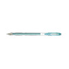 photo - Stylo encre gel vert pailleté pointe moyenne 0,7mm UniBall Signo