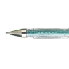 Stylo encre gel vert pailleté pointe moyenne 0,7mm UniBall Signo