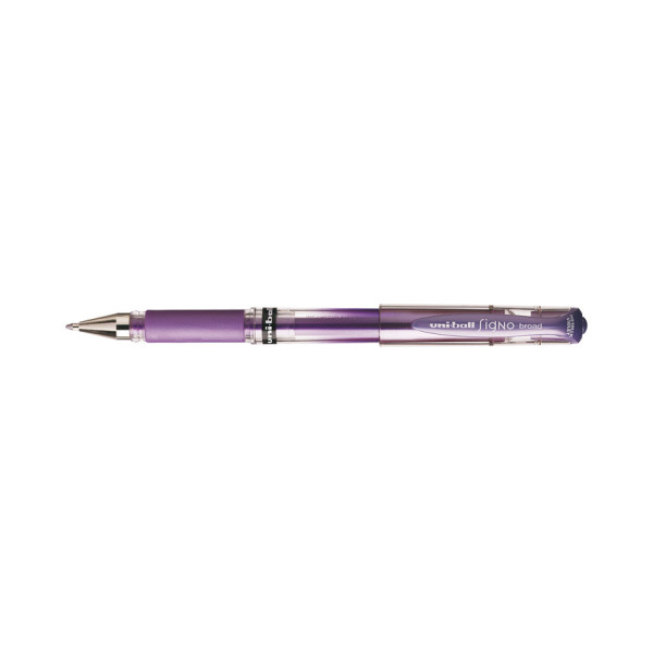photo - Stylo roller Uni-Ball Signo Broad Violet métallisé