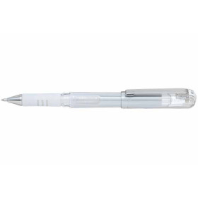 Stylo roller - Encre gel - Blanc - Pointe 1mm - Pentel - Gel Grip DX