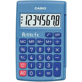 Calculatrice Scolaire Petite Fx Casio Bleue | Surdiscount