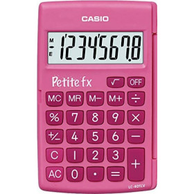 Calculatrice Scolaire Petite Fx Casio Rose | Surdiscount