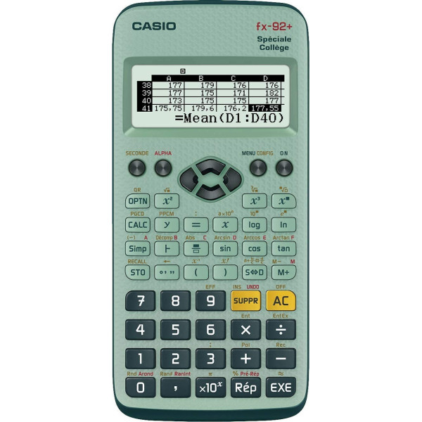 Acheter CALCULATRICE CASIO FX 92 COLLÈGE 2D+ | à seulement 19,99 €