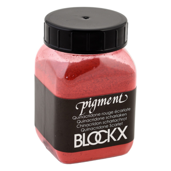 photo-Pigment en poudre - Quinacridone rouge écarlate - 98 - Blockx - Pot de 100g