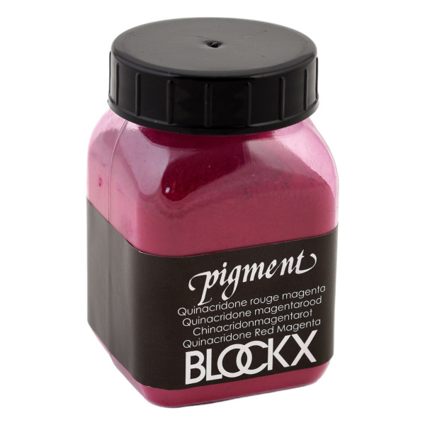 photo-Pigment en poudre - Quinacridone rouge magenta - 100 - Blockx - Pot de 100g