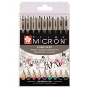 Etui De 9 Feutres Pigma Micron Couleur 0,45 Mm Sakura pas cher