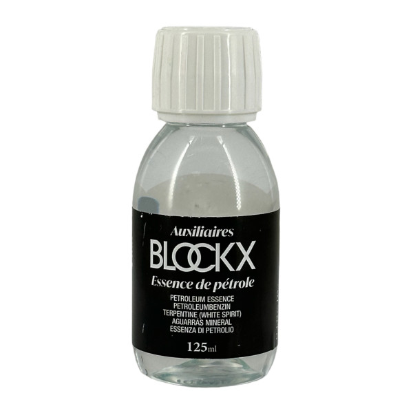 photo - Essence pétrole - Peinture à l'huile - Fluidifie la couleur - Blockx - Flacon 125ml