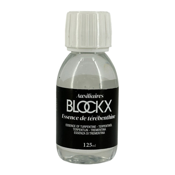photo - Essence de térébenthine - Peinture à l'huile - Diluant - Blockx - Flacon 125ml