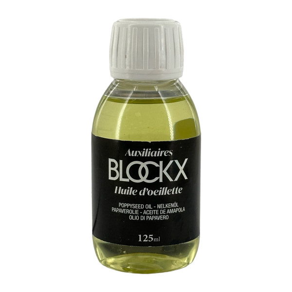 Huile d'œillette - Extra-fine - Peinture à l'huile - Médium - Blockx - Flacon 125ml