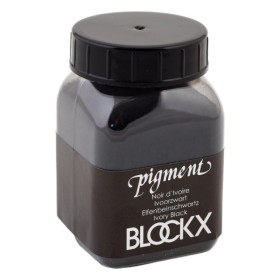 photo-Pigment en poudre - Noir d'ivoire - 5 - Blockx - Pot de 100g
