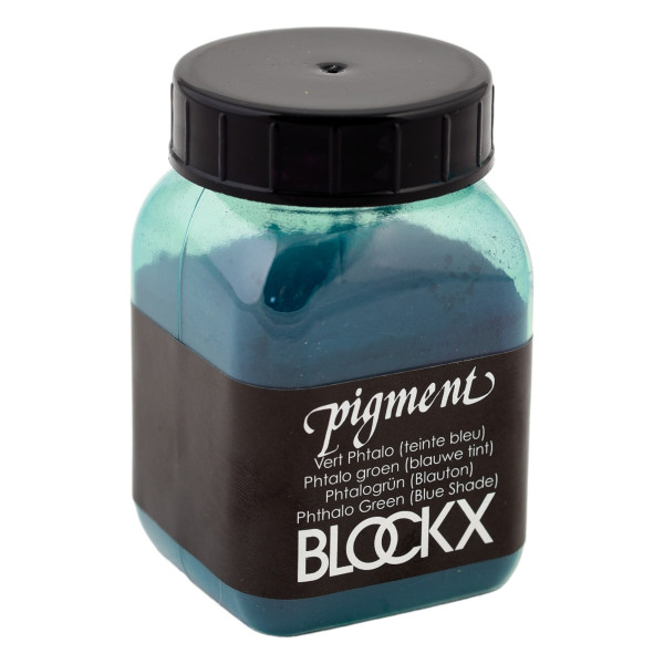photo-Pigment en poudre - Vert phtalo teinte bleu - 11 - Blockx - Pot de 100g