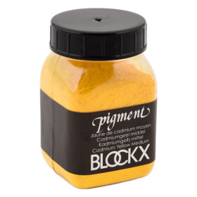 photo-Pigment en poudre - Jaune de cadmium moyen - 17 - Blockx - Pot de 100g