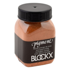 photo-Pigment en poudre - Jaune orange de Mars - 25 - Blockx - Pot de 100g