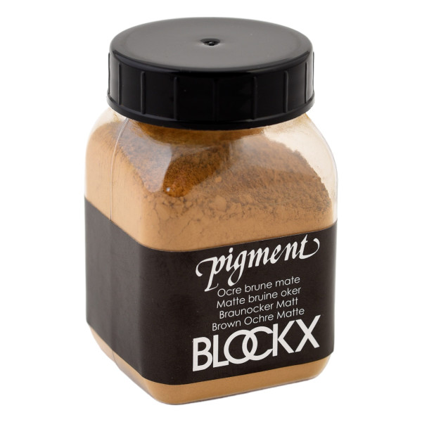 photo-Pigment en poudre - Ocre brune mate - 37 - Blockx - Pot de 100g