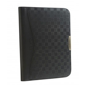 Conférencier A4 Zippé Avec Calculatrice - Collection Damiers - Noir - Cristo | Surdiscount
