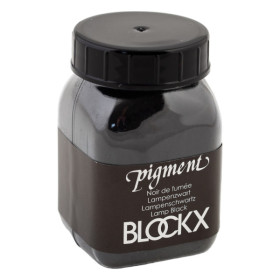 photo - Pigment en poudre - Noir de fumée - 81 - Blockx - Pot de 100g