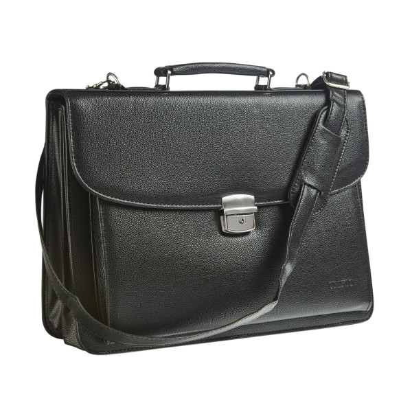 Cartable Affaire - 3 Compartiments - Noir - Cristo pas cher