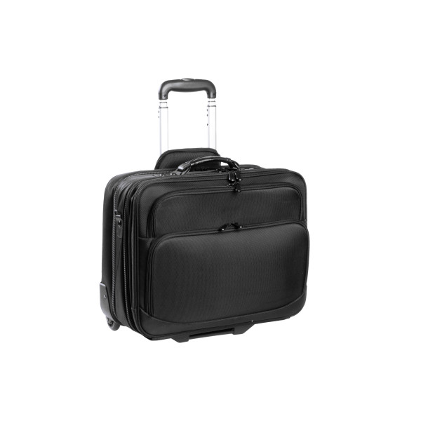 Trolley Polyester Pour Pc Portable De 17 Pouces - 4 Compartiments - Noir - Cristo | Surdiscount