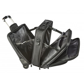 Trolley Polyester Pour Pc Portable De 17 Pouces - 4 Compartiments - Noir - Cristo | à seulement 79,99 €