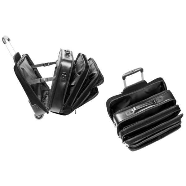 Acheter Trolley Polyester Pour Pc Portable De 17 Pouces - 4 Compartiments - Noir - Cristo