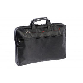 Sacoche Ordinateur 17 Pouces - 3 Compartiments - Noir/Rouge - Cristo pas cher