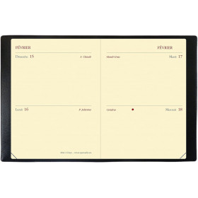 Agenda 2021 2 Jours Par Page Mini 2 Days - 7 X 10 Cm - Noir - Quo Vadis | Surdiscount
