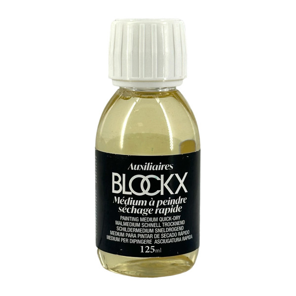 photo - Médium à peindre - Séchage rapide - Peinture à l'huile - Blockx - Flacon 125ml