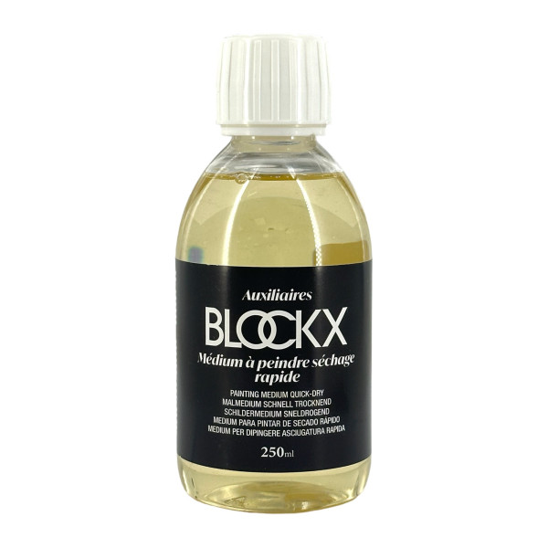 photo - Médium à peindre - Séchage rapide - Peinture à l'huile - Blockx - Flacon 250ml