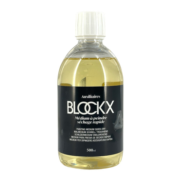 photo - Médium à peindre - Séchage rapide - Peinture à l'huile - Blockx - Flacon 500ml