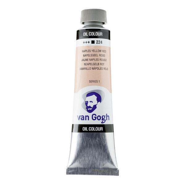 photo-Peinture à l'huile - Jaune de Naples Rouge - 224 - A l'huile de carthame - Van Gogh - 40ml