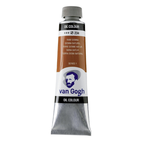 photo-Peinture à l'huile - Terre de Sienne Naturelle - 234 - A l'huile de carthame - Van Gogh - 40ml