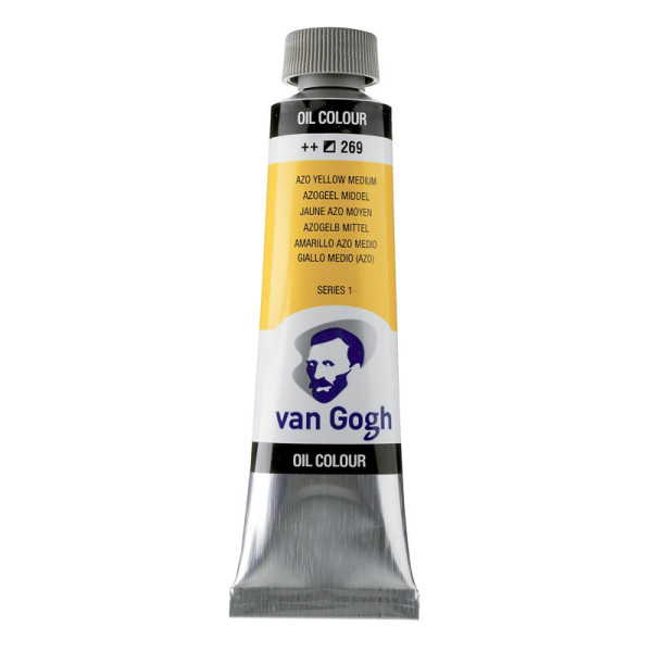 photo-Peinture à l'huile - Jaune Azo Moyen - 269 - A l'huile de carthame - Van Gogh - 40ml